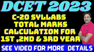 C20 New Syllabus 1ST, 2ND & 3RD YEAR TOTAL MARKS CALCULATION!!!! |Semester Wise |ND Academy
