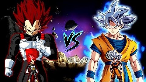 Evil Vegeta SSJ V3 OP VS Son Goku DBS V7 OP (all form) in Jump Force Mugen
