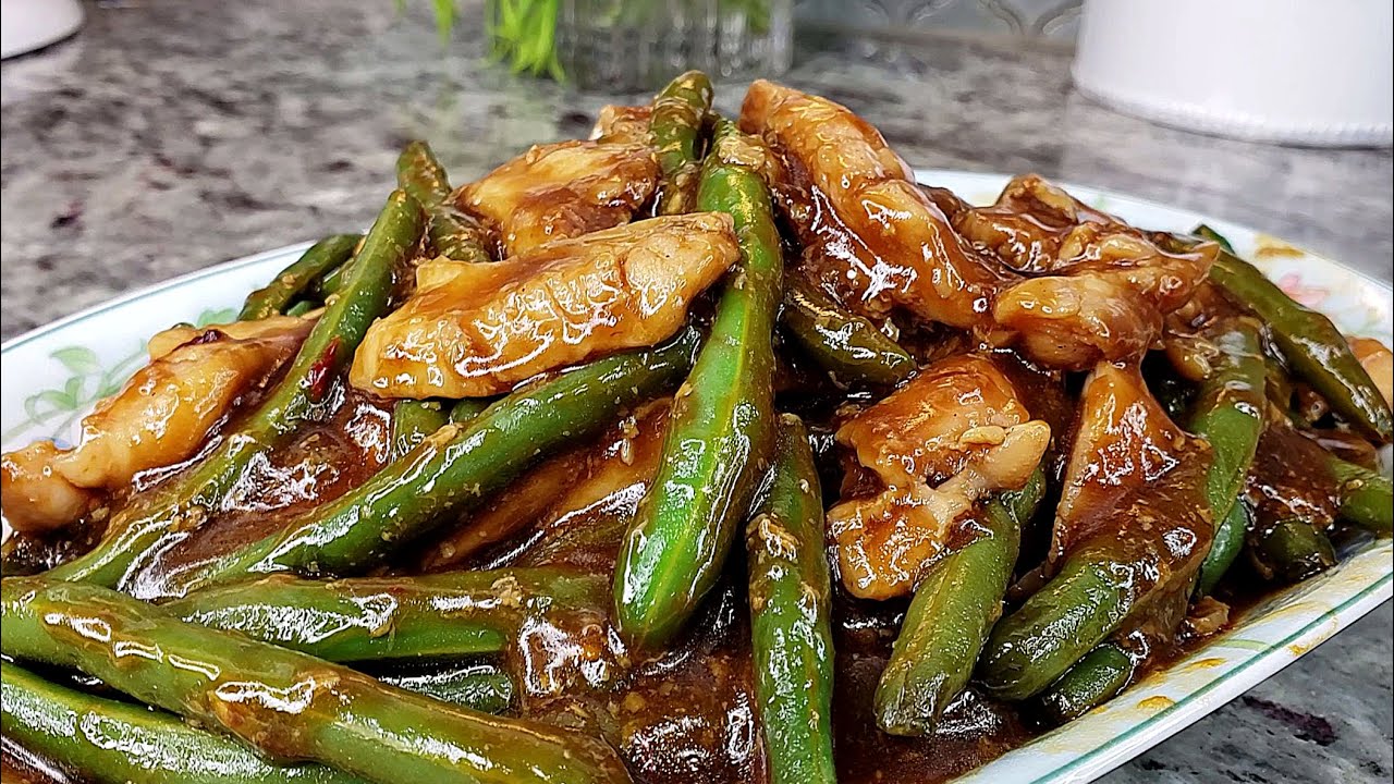 CHICKEN STIR FRY | Chicken And Green Bean Stir Fry Recipe | Cooking At ...