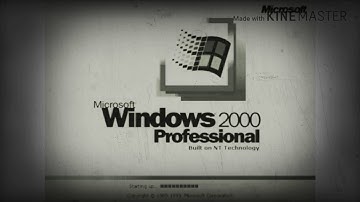 Windows 2000 Startup in Invert Blue in Haunt