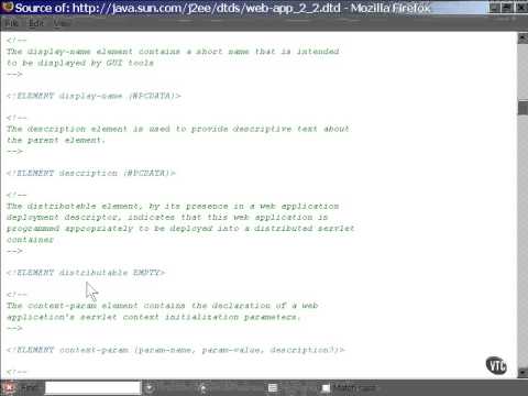 Lesson2 The DTD | Java Servlet JSP Tutorial