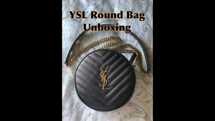 Saint Laurent Vinyle Round Camera Bag Unboxing and Review 