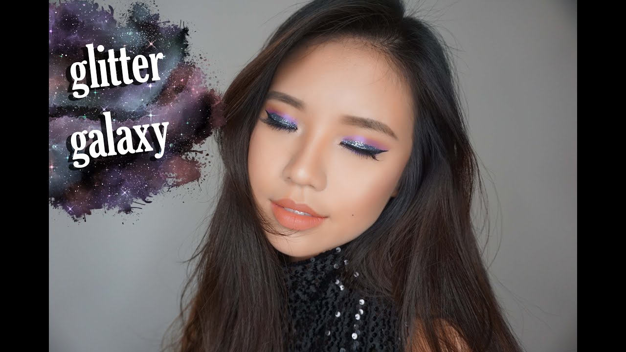 Blue And Purple Glitter Cut Crease YouTube