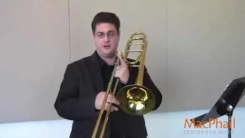 TROMBONE Etude - 2. Playfully, Measures 1-13 - Bra...