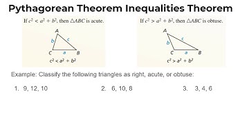 9.1 Lesson: Pythagorean Theorem