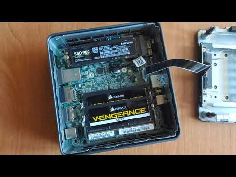 Intel NUC 10 disassembly, replacement of components, insides (Разборка, обзор изнутри)