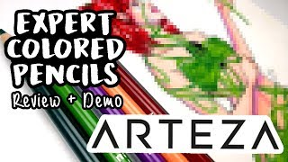 ARTEZA Expert Colored Pencils ~ Review + Demo