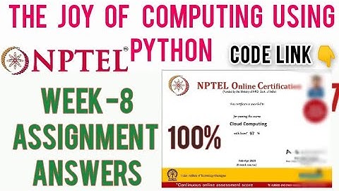 The Joy of Computing Using Python Week 8 Programming Assignment [ Coding] Answers with Link of code