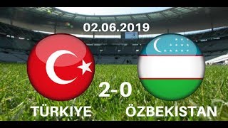 TÜRKİYE 2-0 ÖZBEKİSTAN / HAZIRLIK MAÇI || 02.06.2019 TÜRKÇE