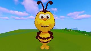 Bichi 3D Art Build in Minecraft