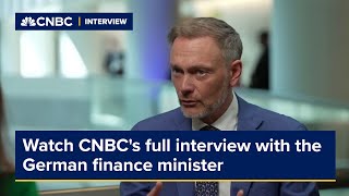 Watch CNBC's full interview with the German finance minister
