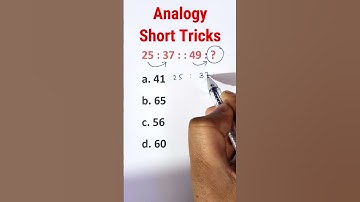 Reasoning Short Tricks || Number analogy | #shorts CTET, TET, SUPER TET, SSC, SSCGd #coaching