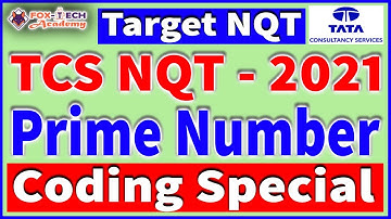 TCS NQT Preparation || TCS NQT Coding Questions || How to check prime number || Fox-Tech Academy