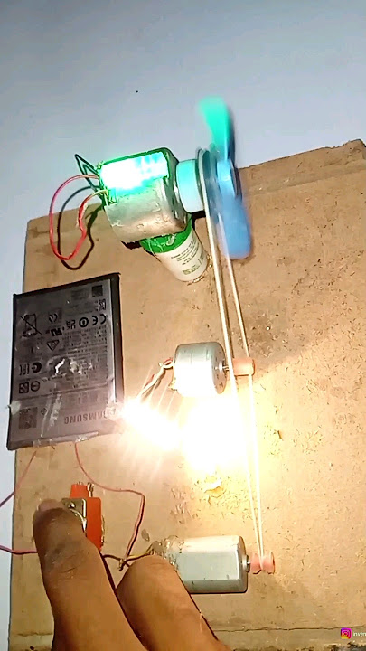 High Electricity Generate with DC Motor to DC Motor | #motor #technology #shorts
