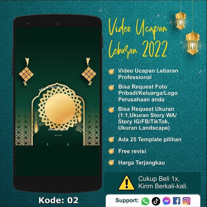 Jasa Ucapan Lebaran 2022 | Status WA Ucapan Lebaran | 2