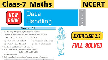 Class 7 Maths Chapter 3 Data Handling NCERT Exercise 3.1 full solved #class7maths