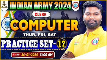 Indian Army 2024 | Army Clerk Computer Practice Set #17, Computer PYQ