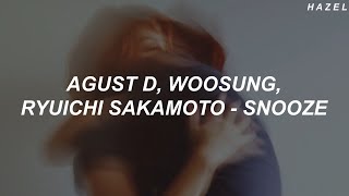 Agust D - 'Snooze (feat. Ryuichi Sakamoto, 김우성 of The Rose)' Easy Lyrics