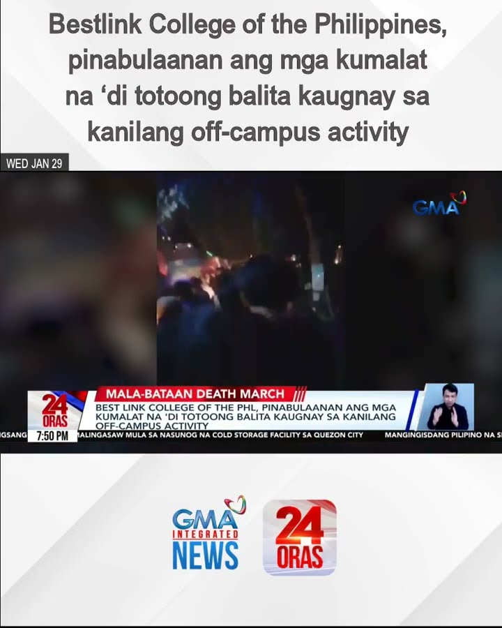 Bestlink College of the Philippines, pinabulaanan ang mga kumalat na ‘di totoong... | 24 Oras