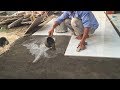 How To Buiding And Install Floor With Ceramic Tile Easy - Install Tiles Large Format 80x80 cm