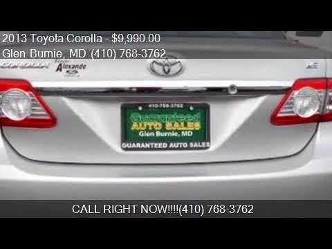 Guaranteed Auto Sales >> 2013 Toyota Corolla S 4 Speed At For Sale In Glen Burnie Md Guaranteed Auto Sales >> 2013 Toyota Corolla S 4 Speed At For Sale In Glen Burnie Md