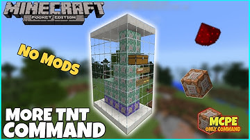 Mcpe Only Command | MORE TNT COMMAND WITH NO MODS | Mcpe Command Block Creations