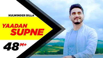 Yaadan Supne (Official Video) | Kulwinder Billa | Dr Zeus | Latest Punjabi Song 2017 | Speed Records