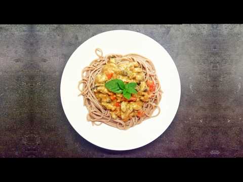 Delicious and Healthy Creamy TURKEY SPAGHETTI with MUSHROOMS | Easy and Healthy Pasta Recipe