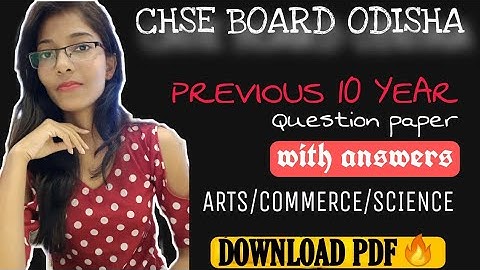 How to download +2 CHSE previous year question papers arts/commerce/science