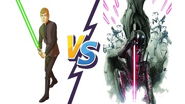 MUGEN Battle - Luke Skywalker vs Darth Vader (Star Wars Battle)