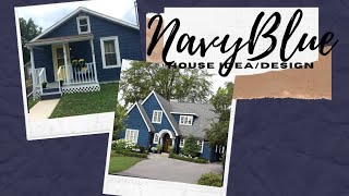 Navy Blue House Idea  #Dreamhouse #OfwHouse #Simplehouse #DarkBlueHouseColor