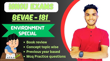 #143 BEVAE 181 | ENVIRONMENT EXAM वाली क्लास  | IMPORTANT QUESTIONS MARATHON IGNOU WALAY AAYUSH SIR