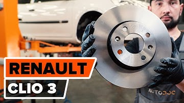 How to change front brake discs on RENAULT CLIO 3 [TUTORIAL AUTODOC]