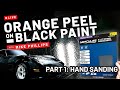 Removing orange peel from black paint  part i   live online detailing class with mike phillips