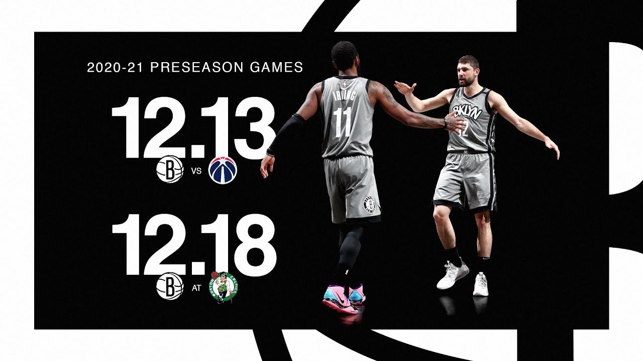 Brooklyn Nets 2020-2021 NBA Preseason Schedule Announced!!! - YouTube