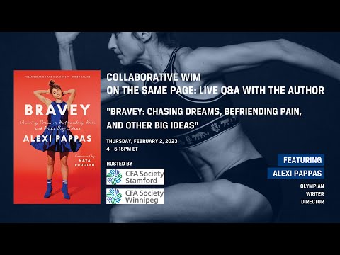 Q1'23 CWIM Live Q&A with the Author, Featuring Alexi Pappas (Hosted by CFA Stamford and Winnipeg)