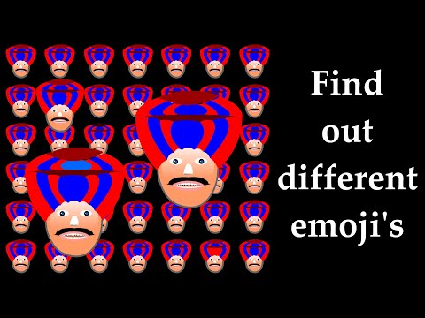 Find out different emoji  | self school | how good are your eyes| test your eyes | eye test