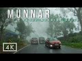 Misty Morning Drive to Munnar Hills in Kerala | 4K Ultra HD Driving video in India