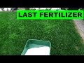 Last Weekly Fertilization Application of the Year