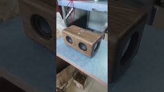Handmade Bluetooth speaker, passive radiator bass