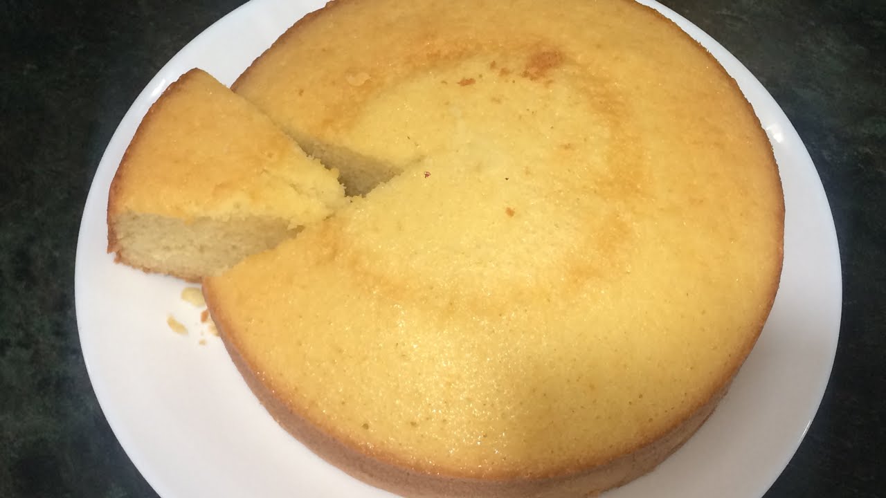 Vanilla sponge cake without oven by kitchen with Momina - YouTube