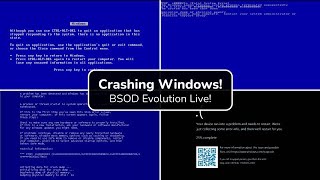 Crashing Windows 3.1 to Windows 11 (BSOD Evolution)!