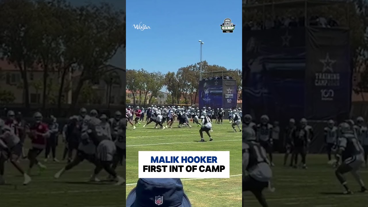 Malik Hooker With Cowboys Defense FIRST INT Of Camp