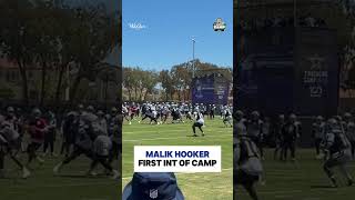 Malik Hooker With Cowboys Defense FIRST INT Of Camp