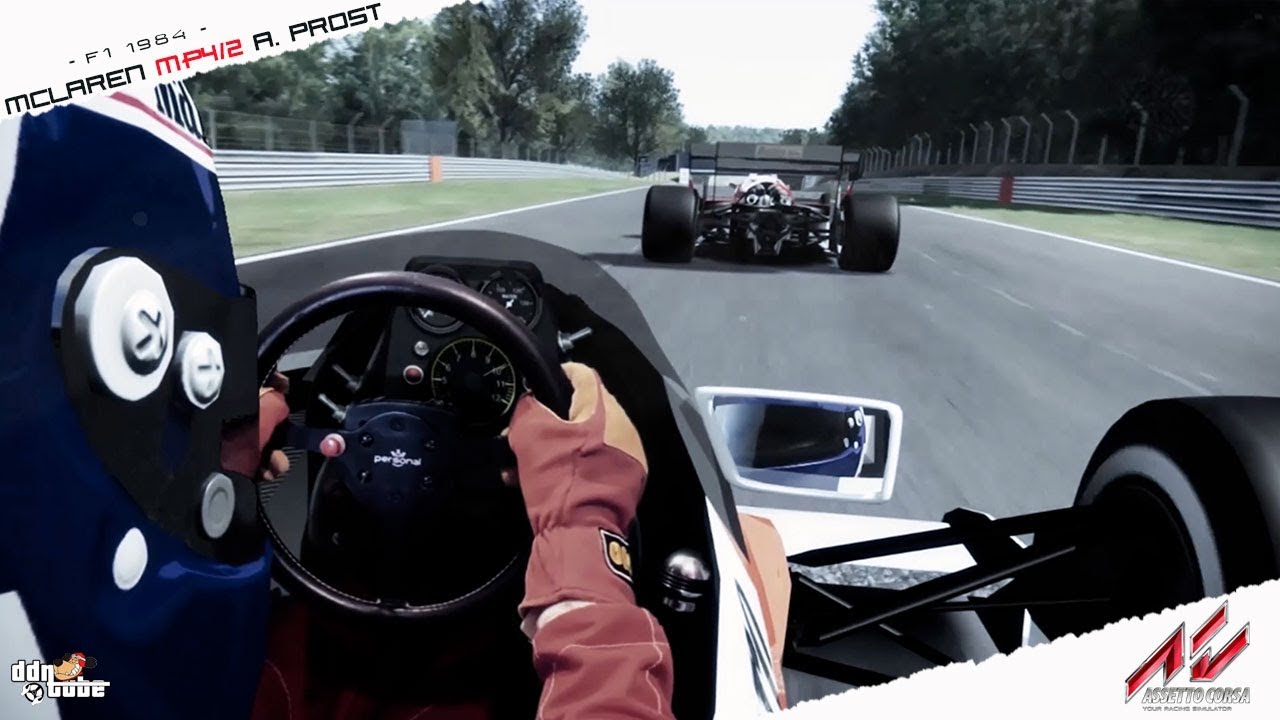 Assetto Corsa Mixed Reality Alain Prost Mclaren Mp4 2 1984 Race At Brands Hatch Youtube