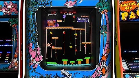 Donkey Kong Jr, bezel with the Mega Bezel Reflective Shader