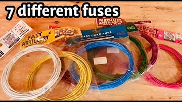 Cannon Fuse Testing for Consumer Fireworks