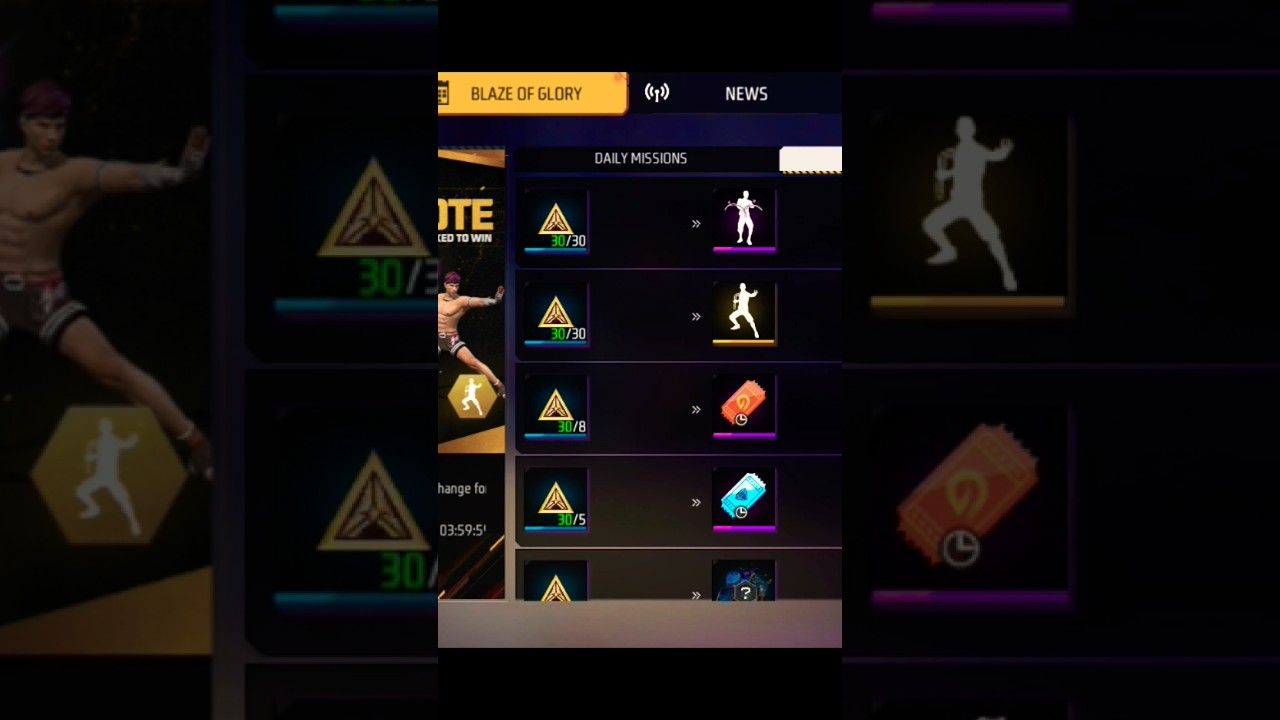 How To🤔 Complete Blaze Of Glory Event Free Fire | Free Emote Kaise Le | Free Fire New Event 