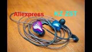 Aliexpress. Наушники KZ ZST