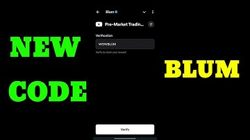 3 October Blum Verify Code Pre Market Trading ? | Blum YouTube Video Code Today
